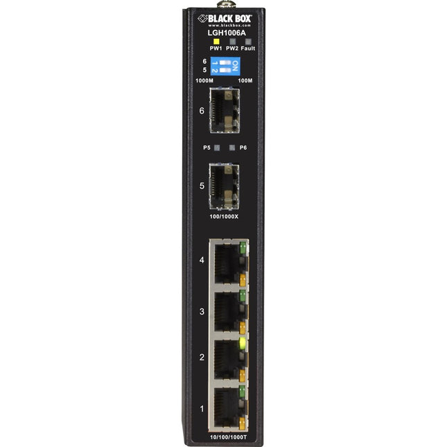 Main Image for Black Box Industrial Ethernet Switch - Extreme Temperature, 6-Port