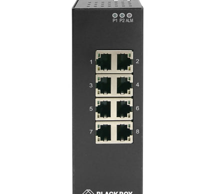 Main Image for Black Box LIG1000 Series Gigabit Ethernet (1000-Mbps) Extreme Temperature Managed Switch - (8) 10/100/1000-Mbps Copper RJ45