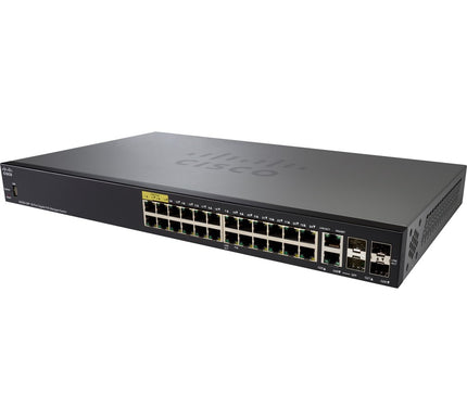 Main Image for Cisco SG350-28P 28-Port Gigabit PoE Managed Switch