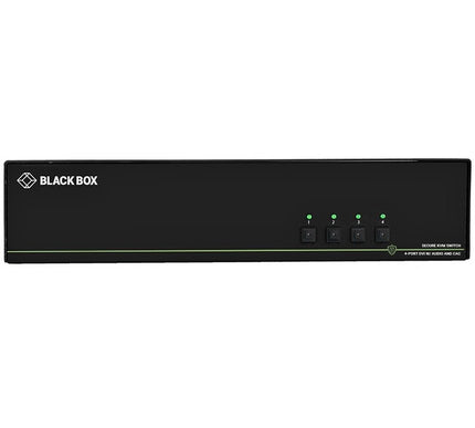 Main Image for Black Box Secure KVM Switch, DVI-I, 4-Port, CAC NIAP 3.0 (Quad Head)
