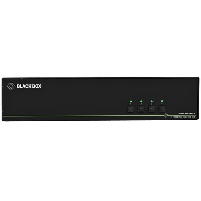 Main Image for Black Box Secure KVM Switch, DVI-I, 4-Port, CAC NIAP 3.0 (Quad Head)