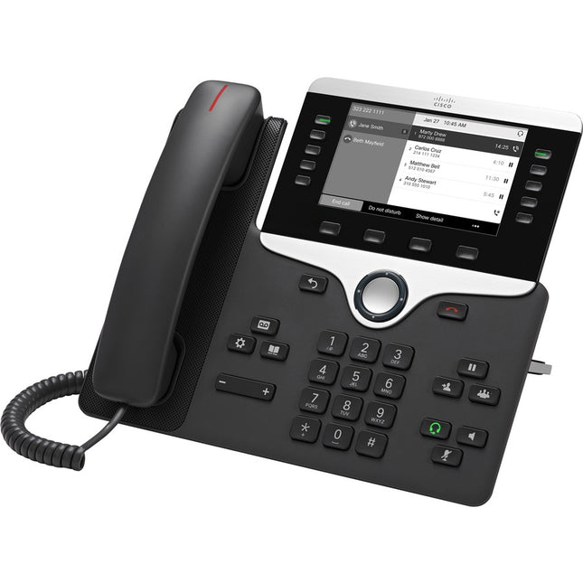 Main Image for Cisco 8811 IP Phone - Refurbished - Corded - Corded - Wall Mountable, Desktop - Charcoal