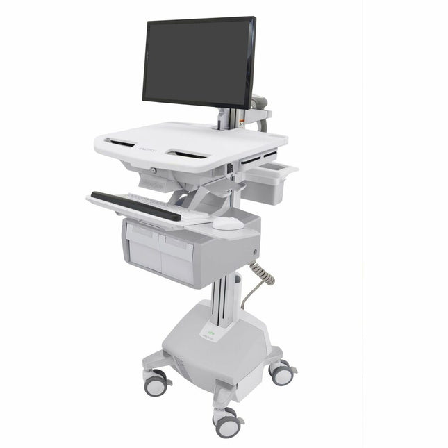 Main Image for Ergotron StyleView&reg; Electric Lift Cart with LCD Arm, LiFe Powered, 2 Tall Drawers (2x1)