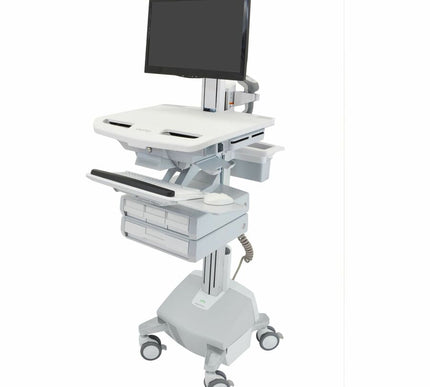 Main Image for Ergotron StyleView&reg; Electric Lift Cart with Pivot, LiFe Powered, 4 Drawers (3x1+1)
