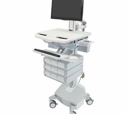 Main Image for Ergotron StyleView&reg; Electric Lift Cart with Pivot, LiFe Powered, 9 Drawers (3x3)