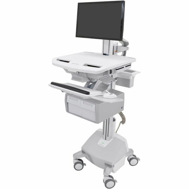 Main Image for Ergotron StyleView&reg; Electric Lift Cart with LCD Pivot, LiFe Powered, 2 Tall Drawers (2x1)