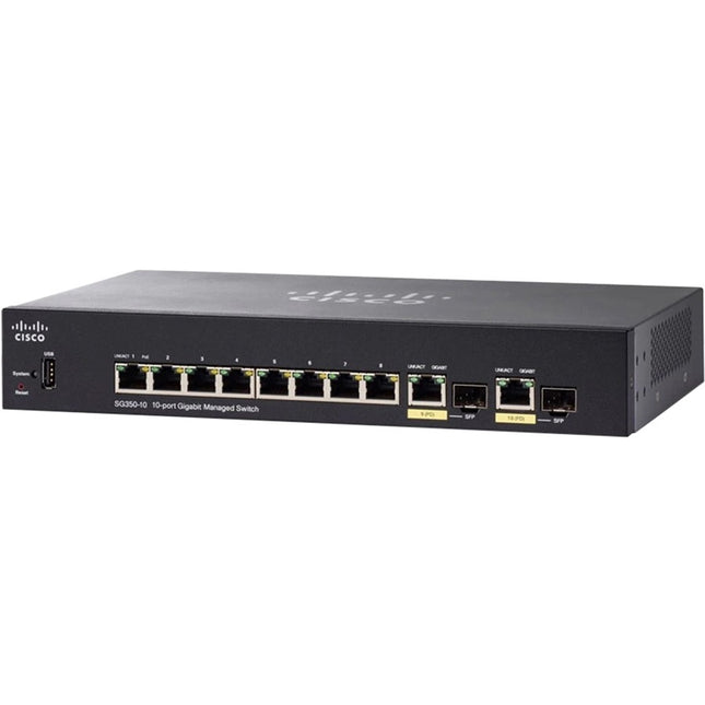 Main Image for Cisco SG350-10 10-Port Gigabit Managed Switch