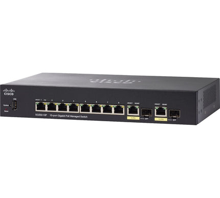 Main Image for Cisco SG350-10P 10-port Gigabit POE Managed Switch