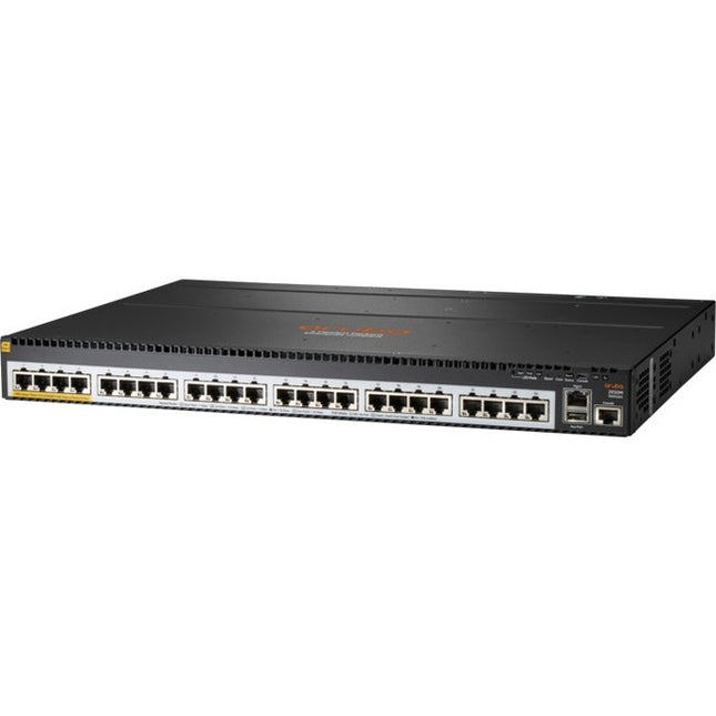 Main Image for HPE 2930M 24 Smart Rate PoE Class 6 1-slot Switch