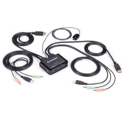 Main Image for Black Box 2-Port 4K60 DisplayPort Cable KVM Switch