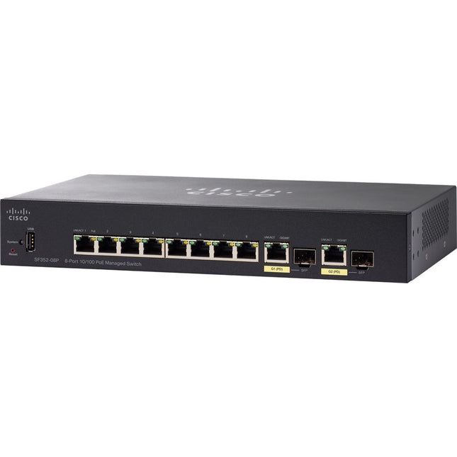 Main Image for Cisco SF352-08P 8-Port 10 100 POE Managed Switch