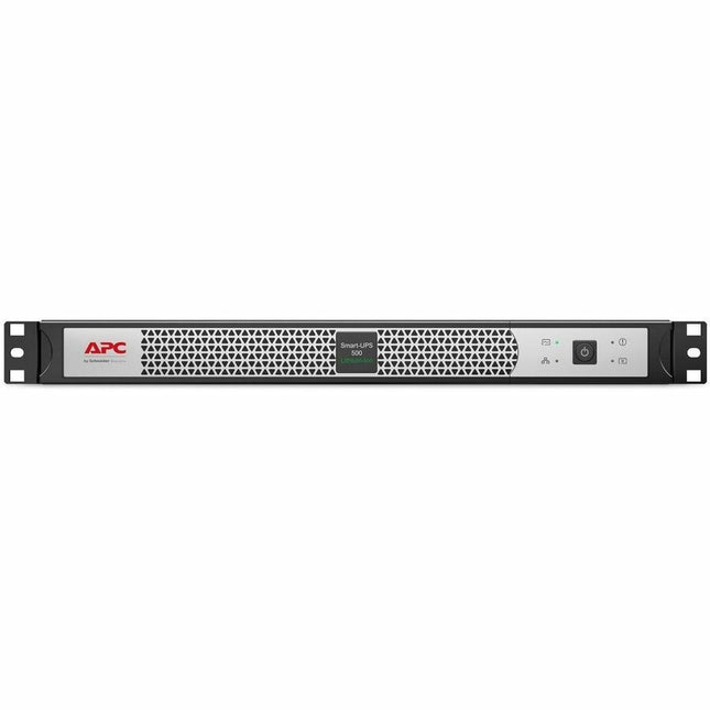 Main Image for APC Smart-UPS, Line Interactive, 500VA, Lithium-ion, Rackmount 1U, 120V, 4x NEMA 5-15R outlets, Network Card, Short Depth