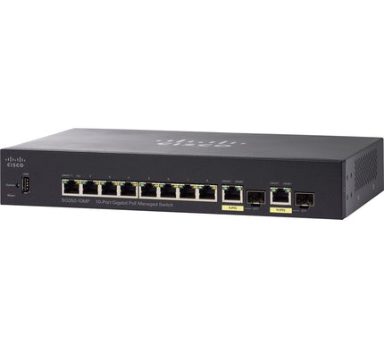 Main Image for Cisco SG350-10MP 10-Port Gigabit PoE Managed Switch