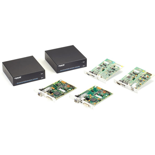 Main Image for Black Box KVM Extender - DVI-D, Embedded USB 2.0, RS232, Audio, Single-Mode Fiber