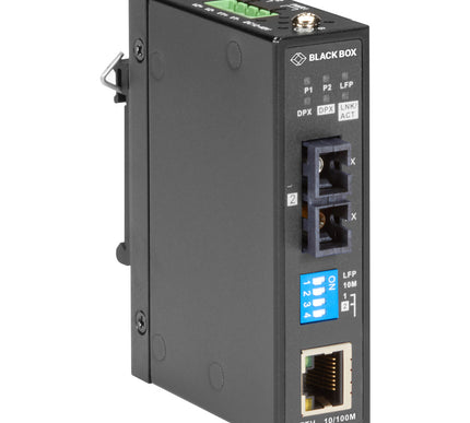Main Image for Black Box LMC280 Series Fast Ethernet Industrial Media Converter - Single-Mode SC