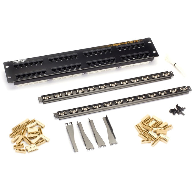 Main Image for Black Box GigaTrue&reg; CAT6 Patch Panel - 2U, Unshielded, 48-Port