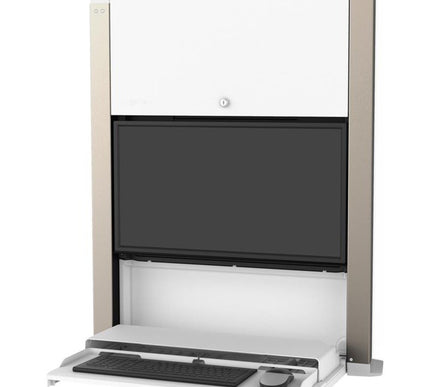 Main Image for Ergotron CareFit Mounting Enclosure for LCD Display, Mini PC, Computer - White