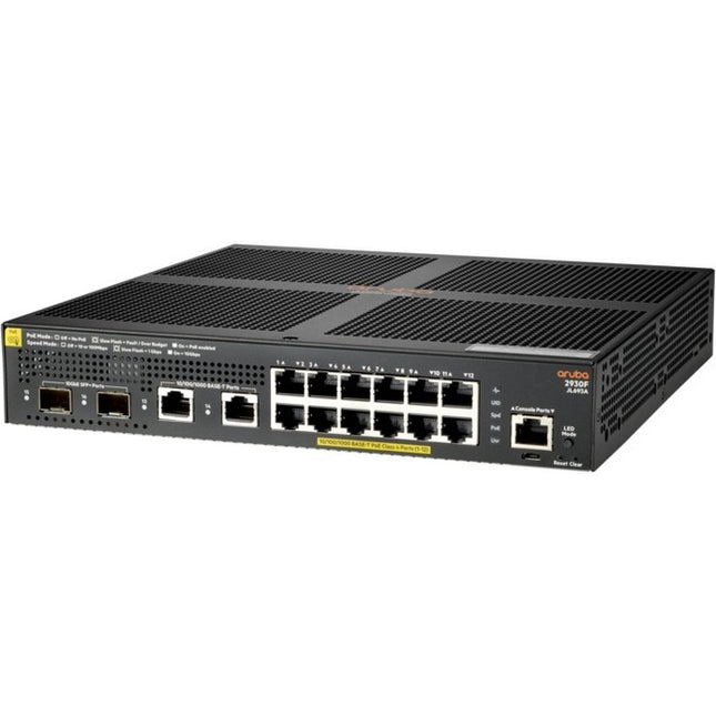 Main Image for HPE 2930F 12G PoE+ 2G/2SFP+ Switch