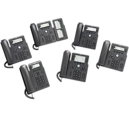 Main Image for Cisco 6861 IP Phone - Corded - Corded/Cordless - Wi-Fi - Wall Mountable - Charcoal