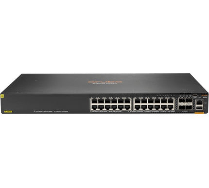Main Image for HPE 6300F 24-port 1GbE Class 4 PoE and 4-port SFP56 Switch