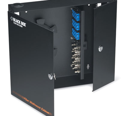 Main Image for Black Box Wallmount Fiber Enclosure - Locking, 4-Slot