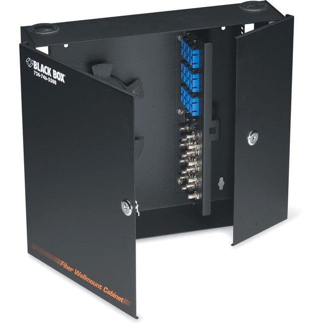 Main Image for Black Box Wallmount Fiber Enclosure - Locking, 4-Slot