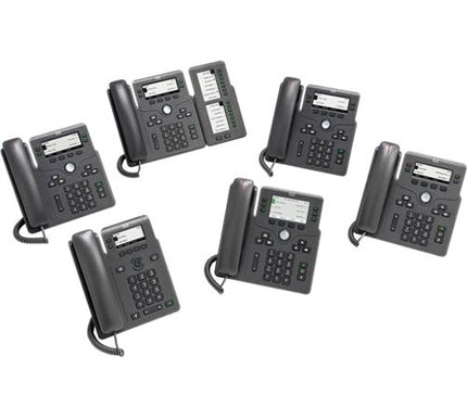 Main Image for Cisco 6871 IP Phone - Corded - Corded/Cordless - Wi-Fi - Wall Mountable - Charcoal