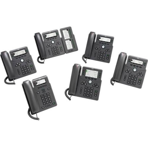 Main Image for Cisco 6871 IP Phone - Corded - Corded/Cordless - Wi-Fi - Wall Mountable - Charcoal
