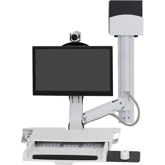 Main Image for Ergotron StyleView Wall Mount for Keyboard, Monitor, Bar Code Scanner, Mouse, CPU, Wrist Rest, LCD Display - White