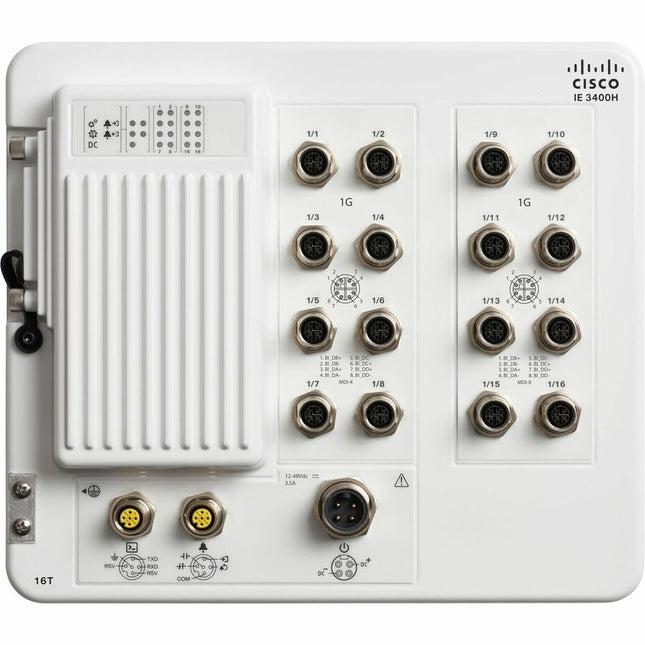 Main Image for Cisco Catalyst IE3400 Heavy Duty w/ 16 GE M12 interfaces, IP67, Network Essentials