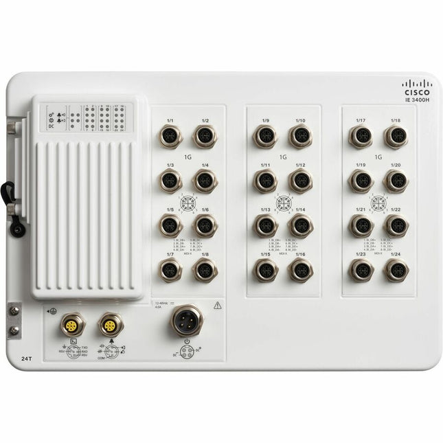 Main Image for Cisco Catalyst IE3400 Heavy Duty w/ 24 GE M12 interfaces, IP67, Network Essentials