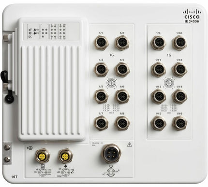 Main Image for Cisco Catalyst IE3400 Heavy Duty w/ 16 GE M12 interfaces, IP67, Network Advantage