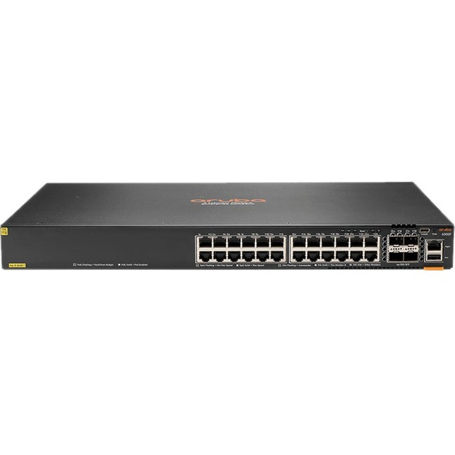 Main Image for HPE 6300F 24-port 1GbE Class 4 PoE and 4-port SFP56 Switch