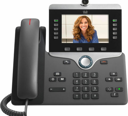 Main Image for Cisco 8845 IP Phone - Refurbished - Corded - Corded - Bluetooth - Wall Mountable, Tabletop - Charcoal - TAA Compliant