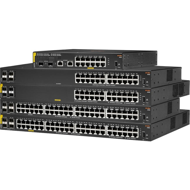 Main Image for HPE 6100 48G Class4 PoE 4SFP+ 370W Switch