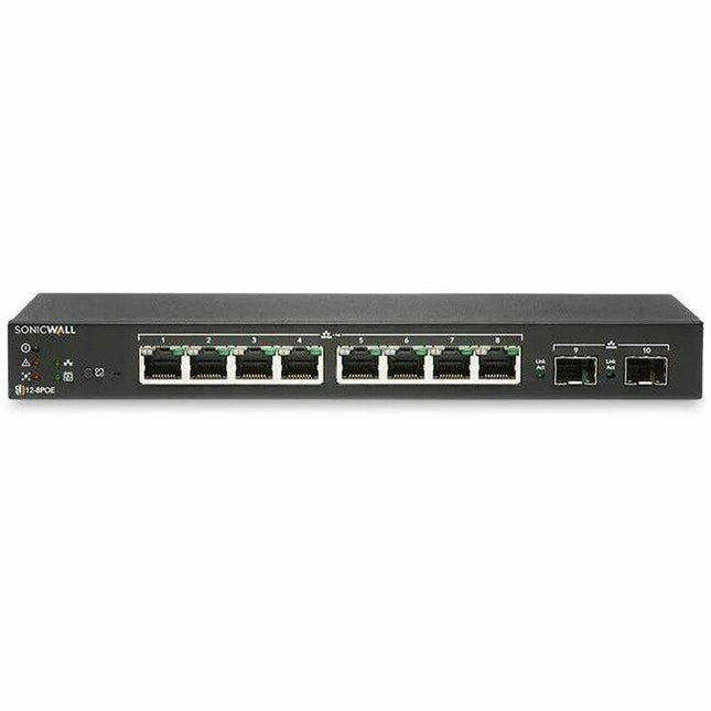 Main Image for SonicWall SWITCH SWS12-8 WITH WIRELESS NETWORK MANAGEMENT AND SUPPORT 1YR