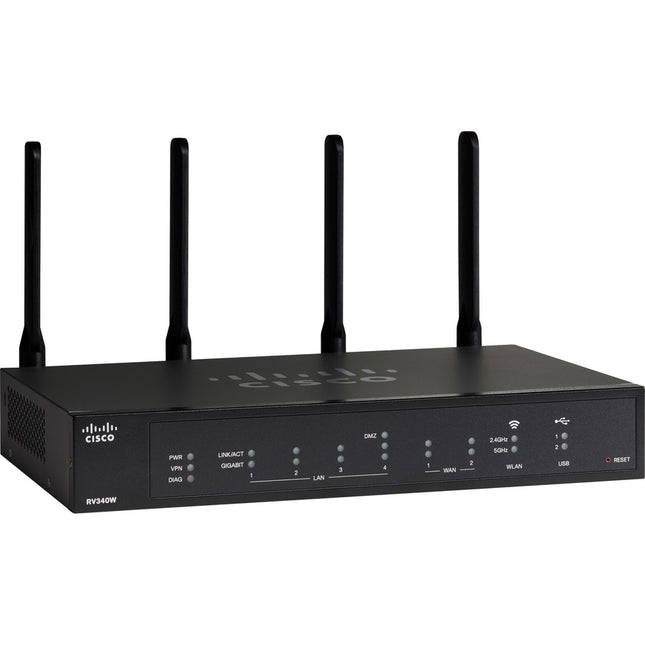 Main Image for Cisco RV340W Wi-Fi 5 IEEE 802.11ac Ethernet Wireless Router - Refurbished