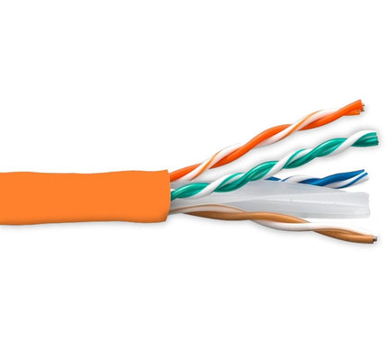 Main Image for ENET CAT6 REEL 4pr Shielded Solid PVC UTP 24 AWG - Orange 1000FT