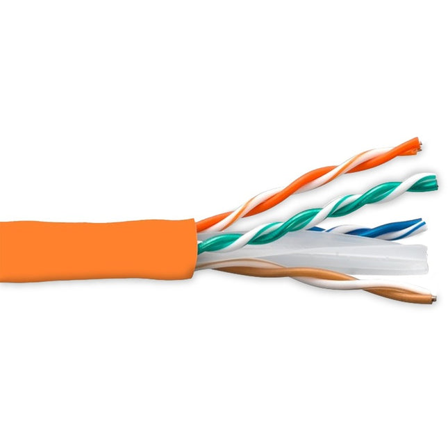Main Image for ENET CAT6 REEL 4pr Shielded Solid PVC UTP 24 AWG - Orange 1000FT