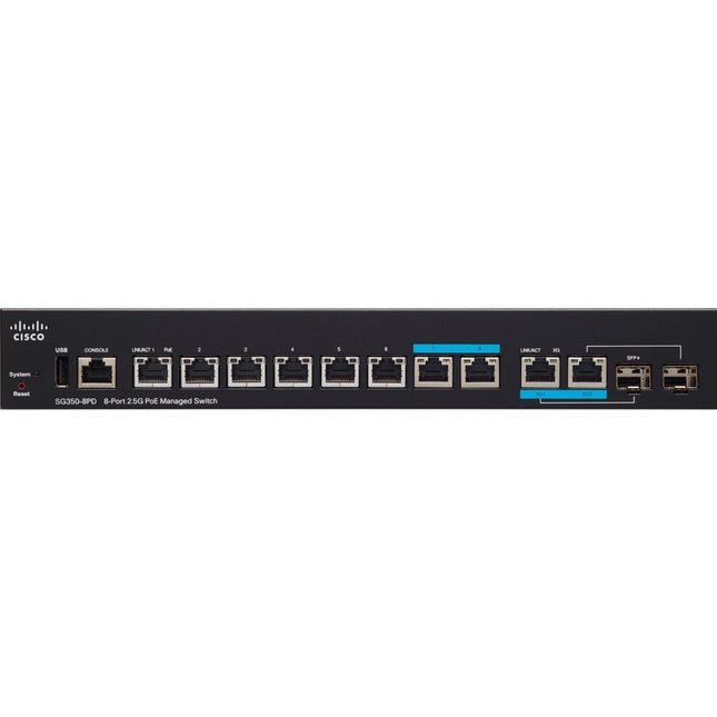 Main Image for Cisco SG350-8PD 8-Port 2.5G PoE Managed Switch