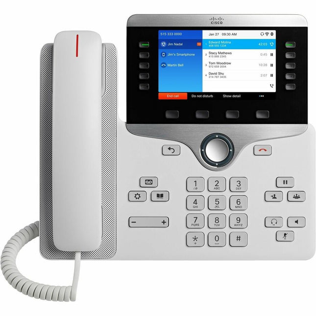 Main Image for Cisco 8861 IP Phone - Corded - Corded/Cordless - Bluetooth, Wi-Fi - Wall Mountable, Desktop