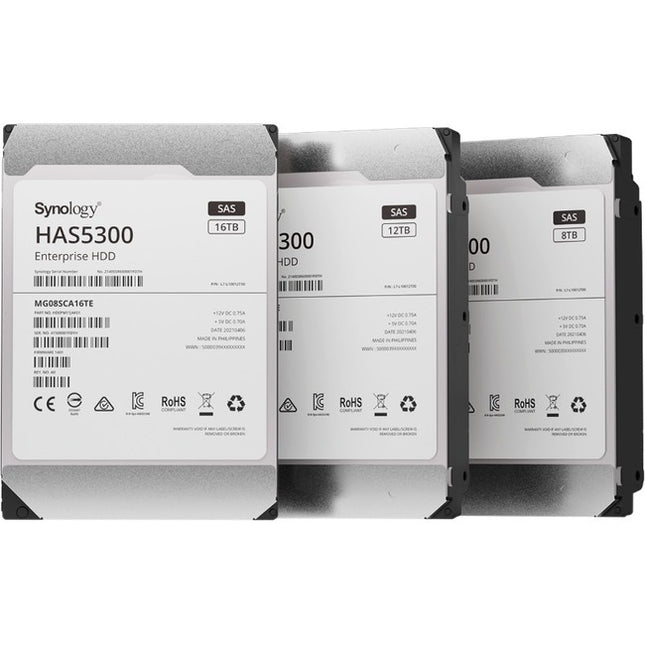 Main Image for Synology HAS5300 HAS5300-12T 12 TB Hard Drive - 3.5" Internal - SAS (12Gb/s SAS)
