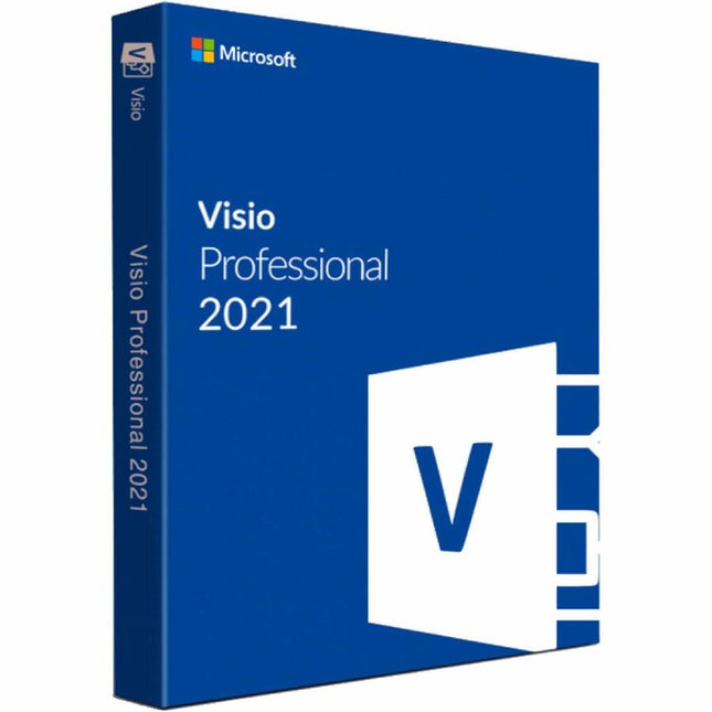 Main Image for Microsoft Visio 2021 Professional - Box Pack - 1 PC - Medialess