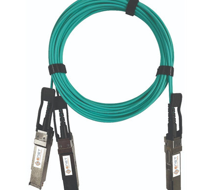 Main Image for ENET Mellanox Compatible MFS1S50-H015E TAA Compliant Functionally Identical 200GBase-AOC QSFP56-IB to 2x 100G QSFP56-IB Active Optical Cable LSZH OM3 15m