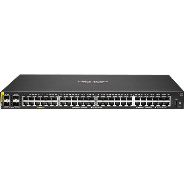 Main Image for HPE 6100 48G Class4 PoE 4SFP+ 370W Switch