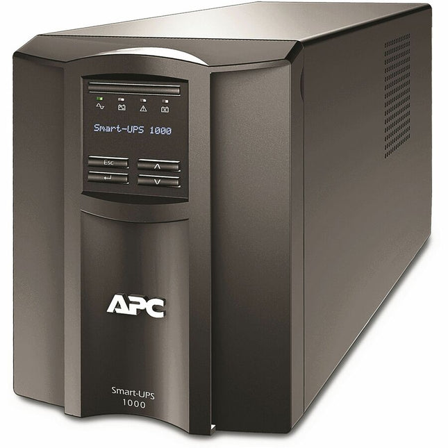 Main Image for APC Smart-UPS, Line Interactive, 1000VA, Tower, 120V, 8x NEMA 5-15R outlets, SmartConnect Port+SmartSlot, AVR, LCD [TAA]