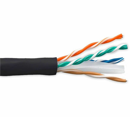 Main Image for ENET Cat6 Stranded 23AWG 4Pair, 550 MHz Copper Cable UTP CMR Jacket 1000ft, Black