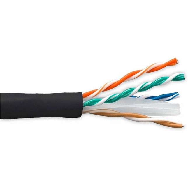 Main Image for ENET Cat6 Stranded 23AWG 4Pair, 550 MHz Copper Cable UTP CMR Jacket 1000ft, Black