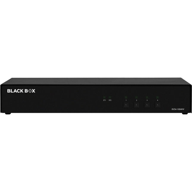 Main Image for Black Box KVM Switch, NIAP 4.0 Certified - 4-Port, Single-Monitor, FlexPort HDMI/DisplayPort