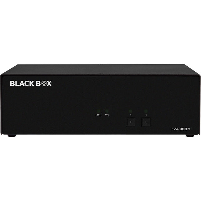 Main Image for Black Box KVM Switch, NIAP 4.0 Certified - 2-Port, Dual-Monitor, FlexPort HDMI/DisplayPort